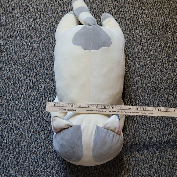 Sweet Vintoys Grey and White Calcio Cat Soft Pillow - Picture 8 of 9